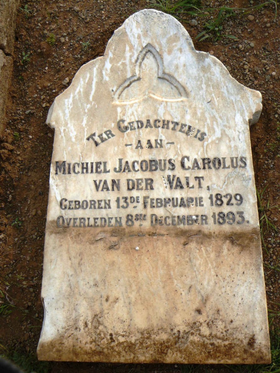 WALT Michiel Jacobus Carolus, van der 1829-1893