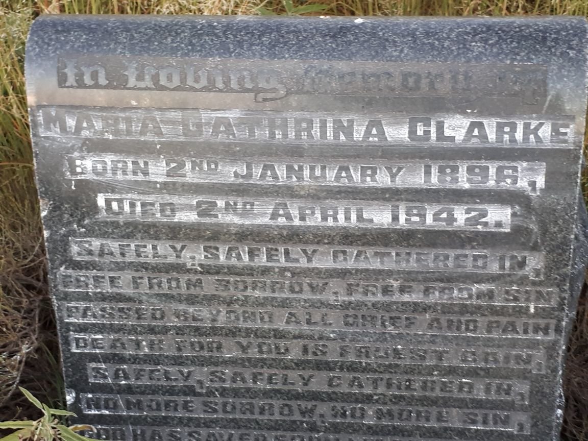 CLARKE Maria Cathrina 1896-1942
