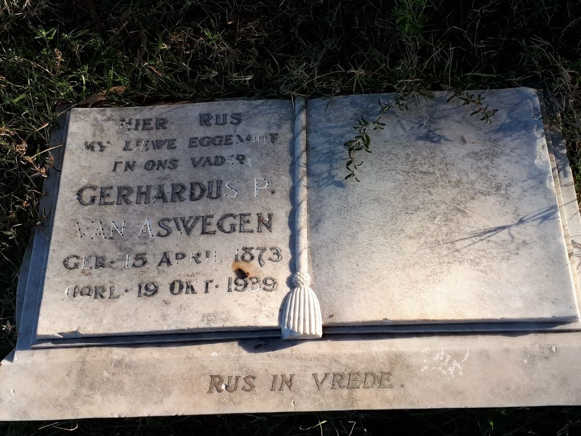 ASWEGEN Gerhardus P., van 1873-1939