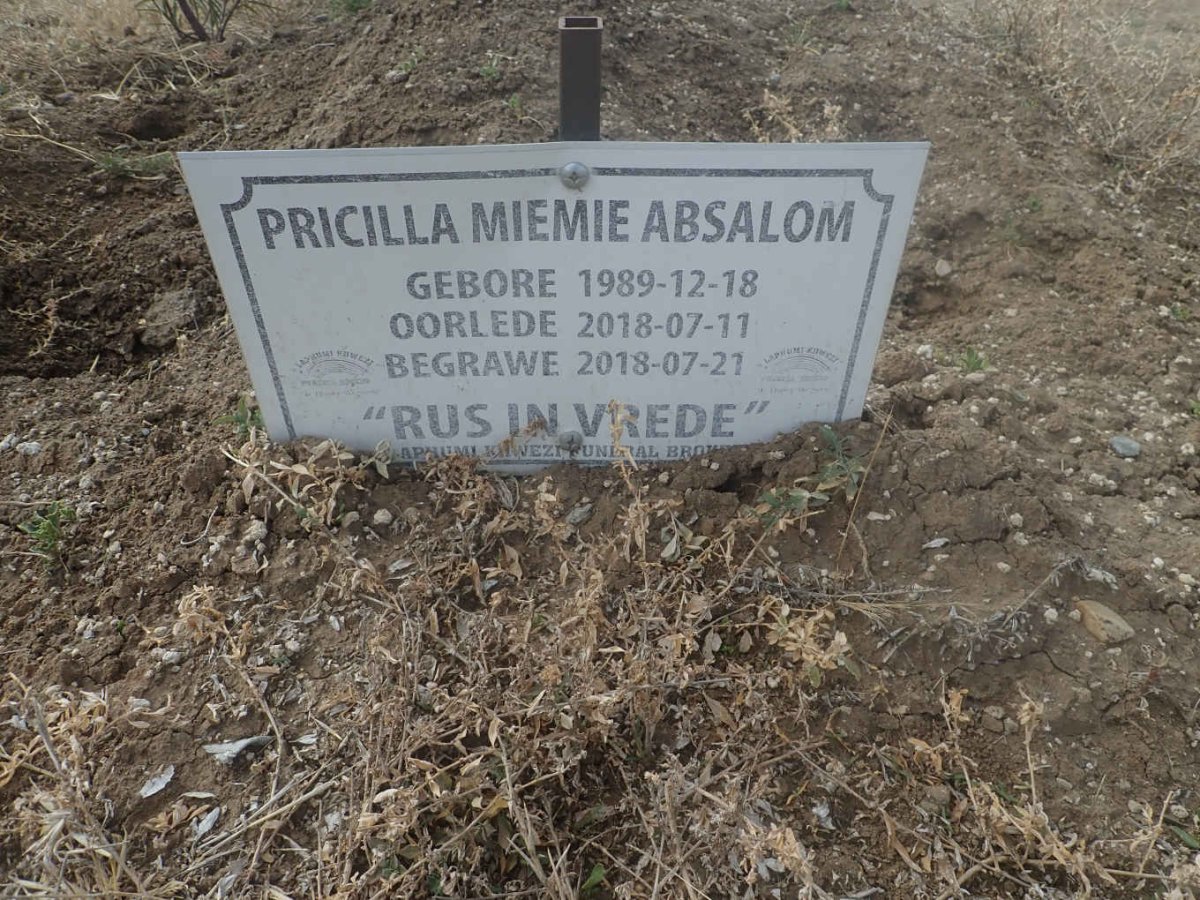ABSALOM Pricilla Miemie 1989-2018