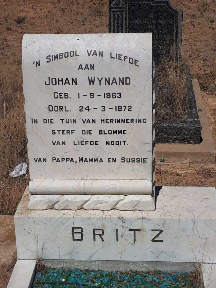 BRITZ Johan Wynand 1963-1972