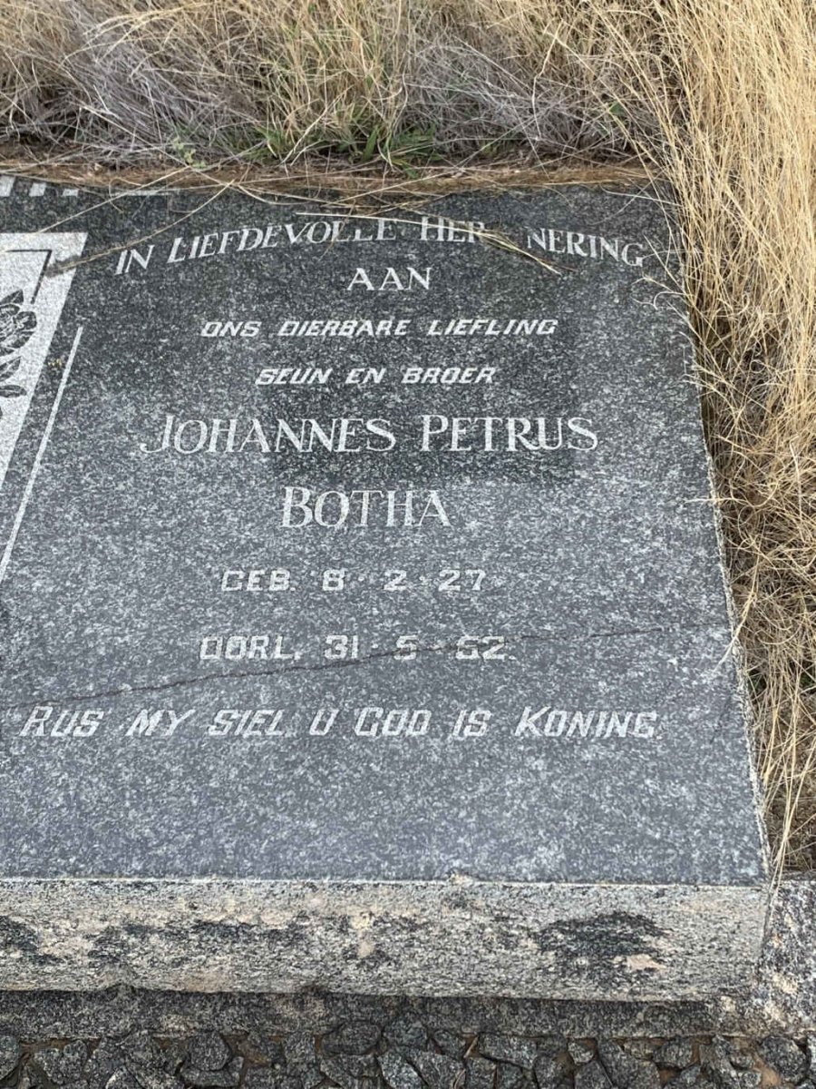 BOTHA Johannes Petrus 1927-1952