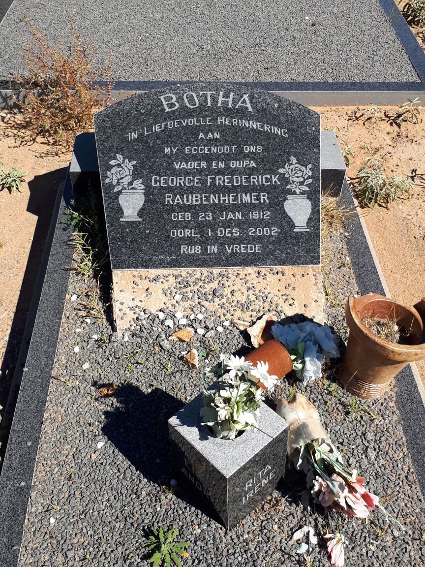 BOTHA George Frederick Raubenheimer 1912-2002