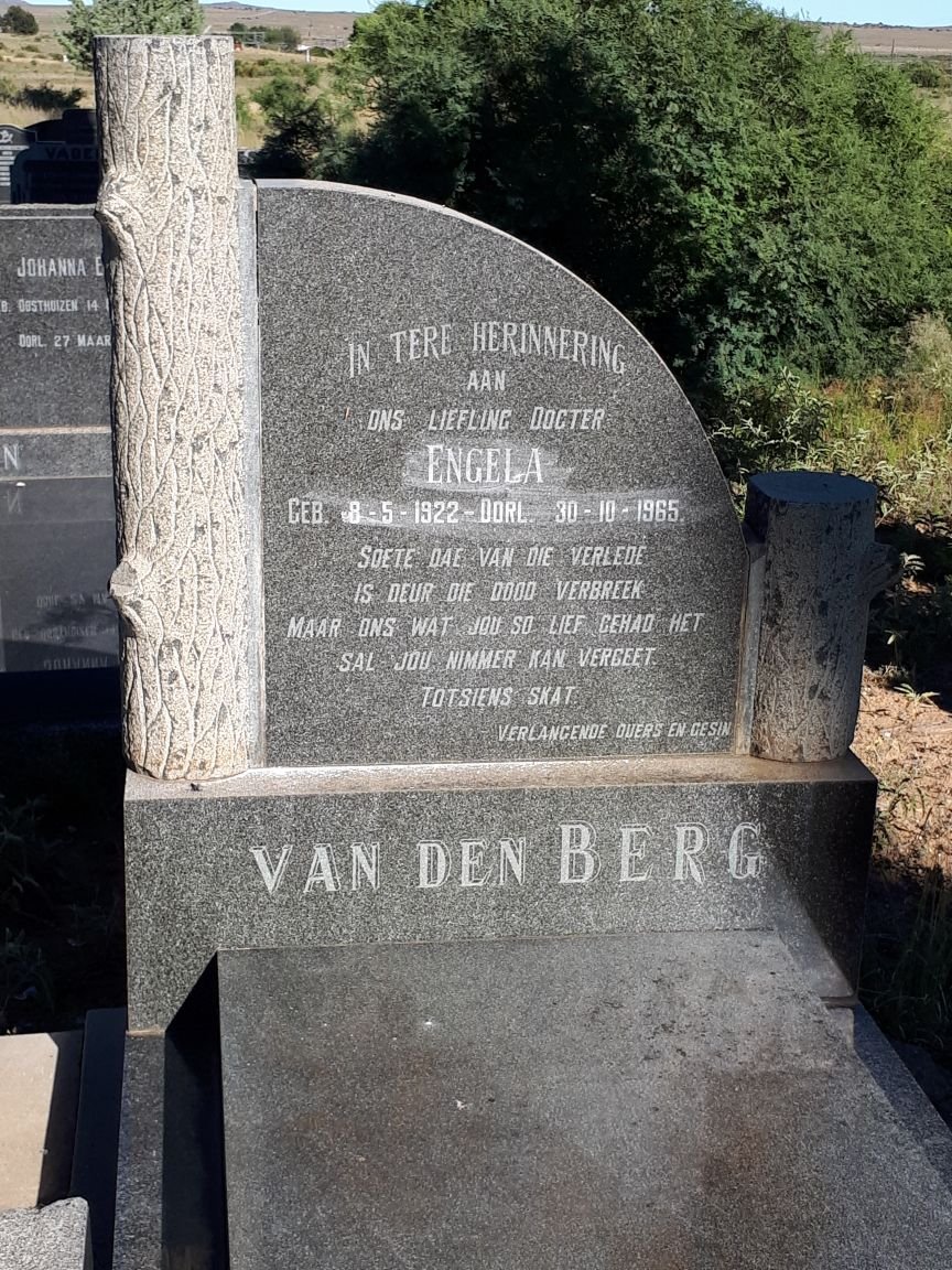 BERG Engela, van den 1922-1965
