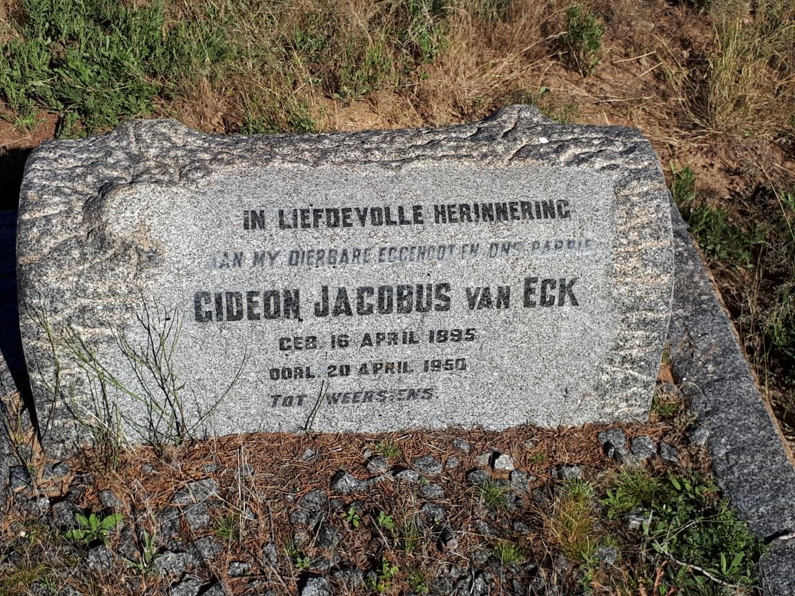 ECK Gideon Jacobus, van 1895-1950