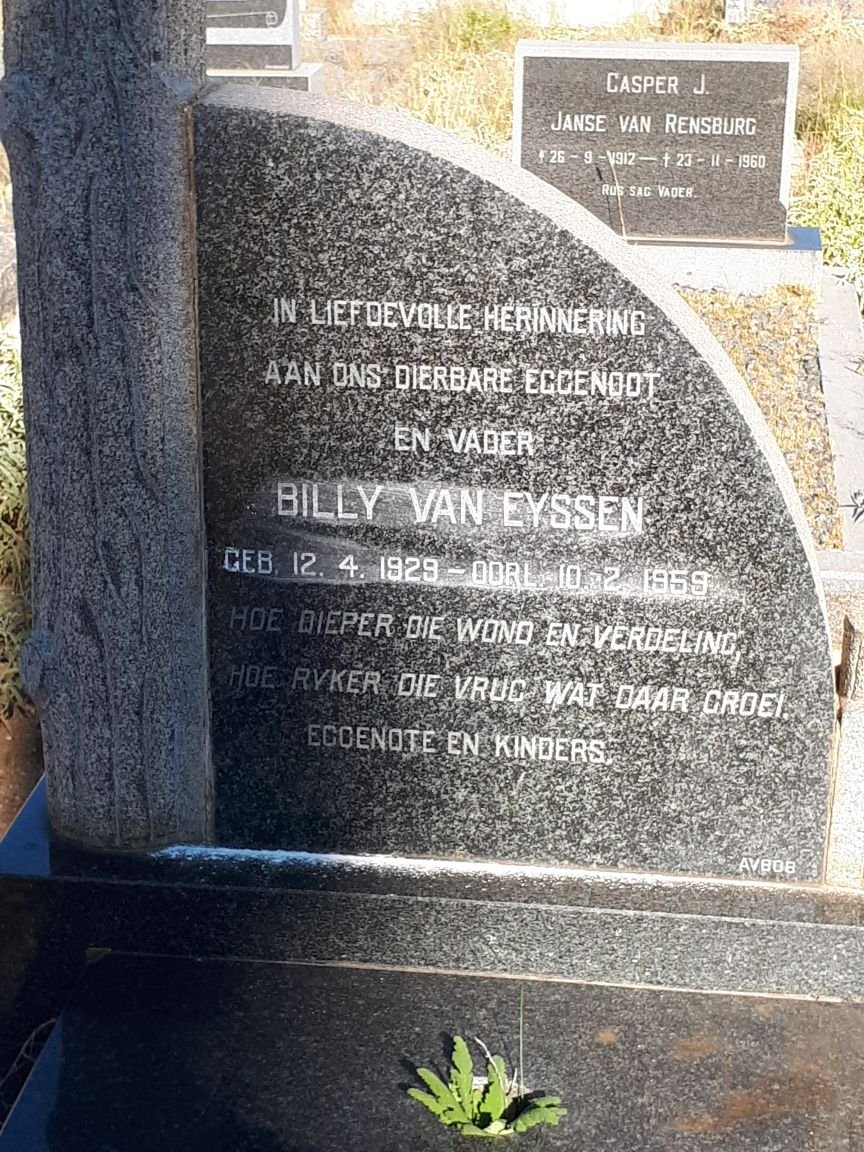 EYSSEN Billy, van 1929-1959