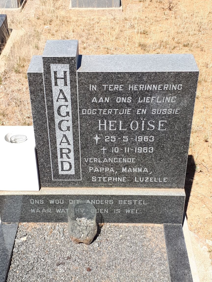 HAGGARD Heloise 1963-1963