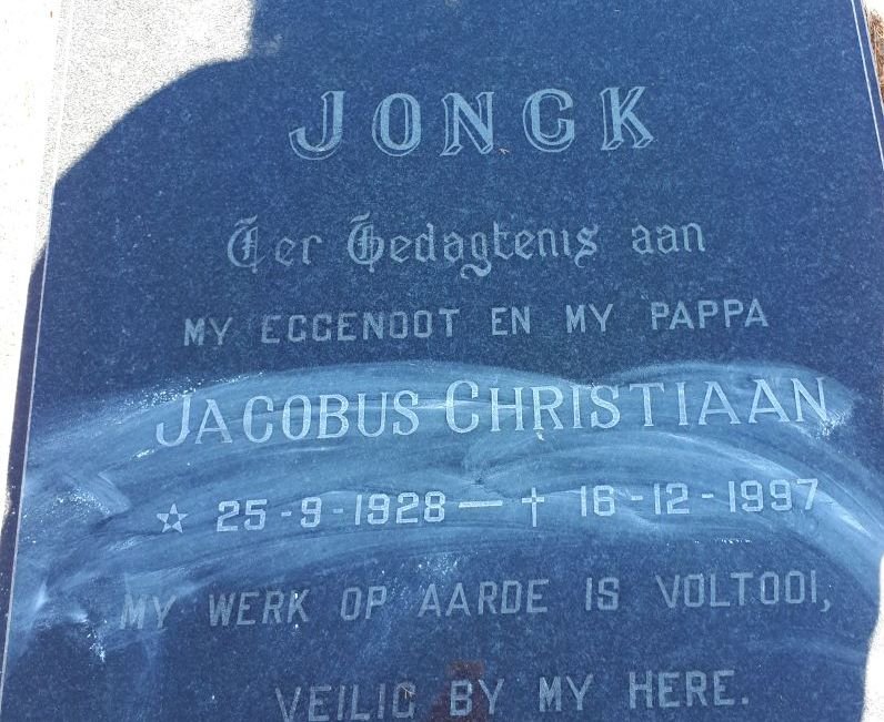 JONCK Jacobus Christiaan 1928-1997