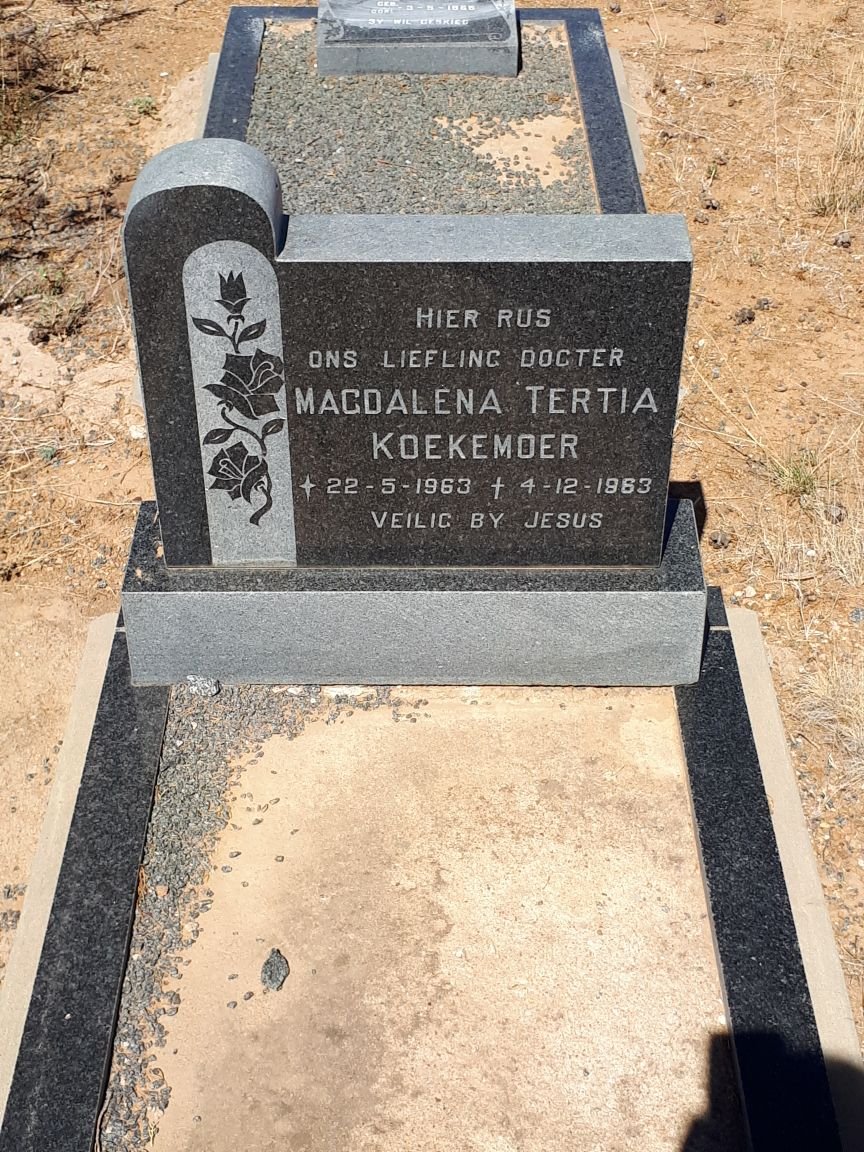 KOEKEMOER Magdalena Tertia 1963-1963