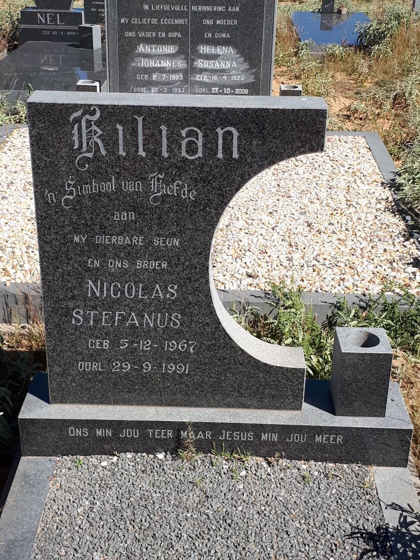 KILIAN Nicolas Stefanus 1967-1991