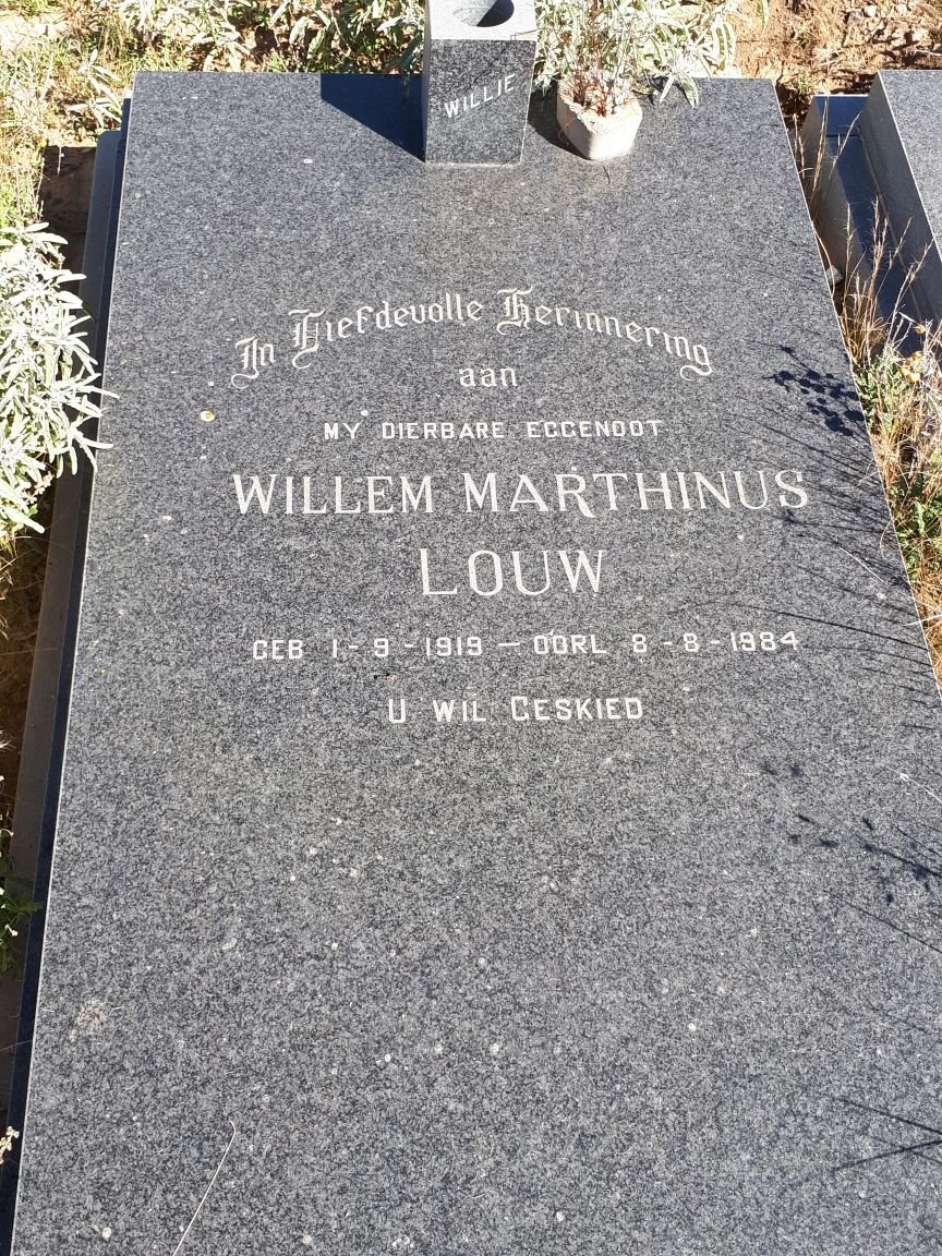 LOUW Willem Marthinus 1919-1984