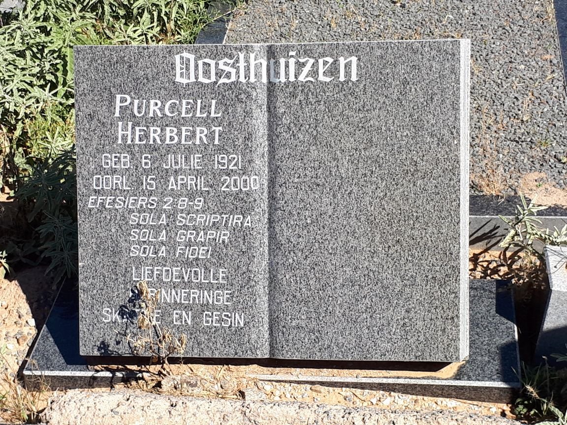 OOSTHUIZEN Purcell Herbert 1921-2000