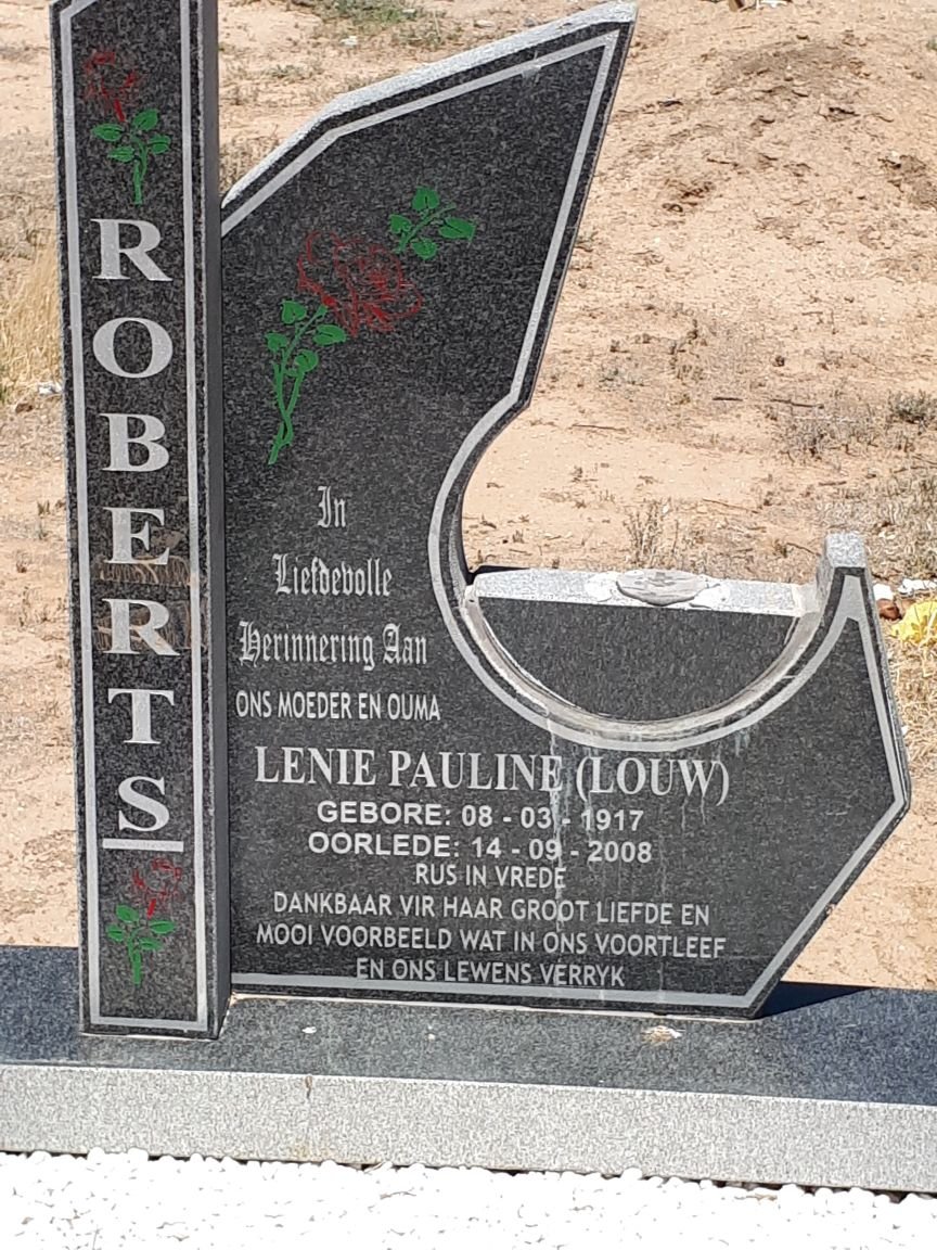 ROBERTS Lenie Pauline nee LOUW 1917-2008