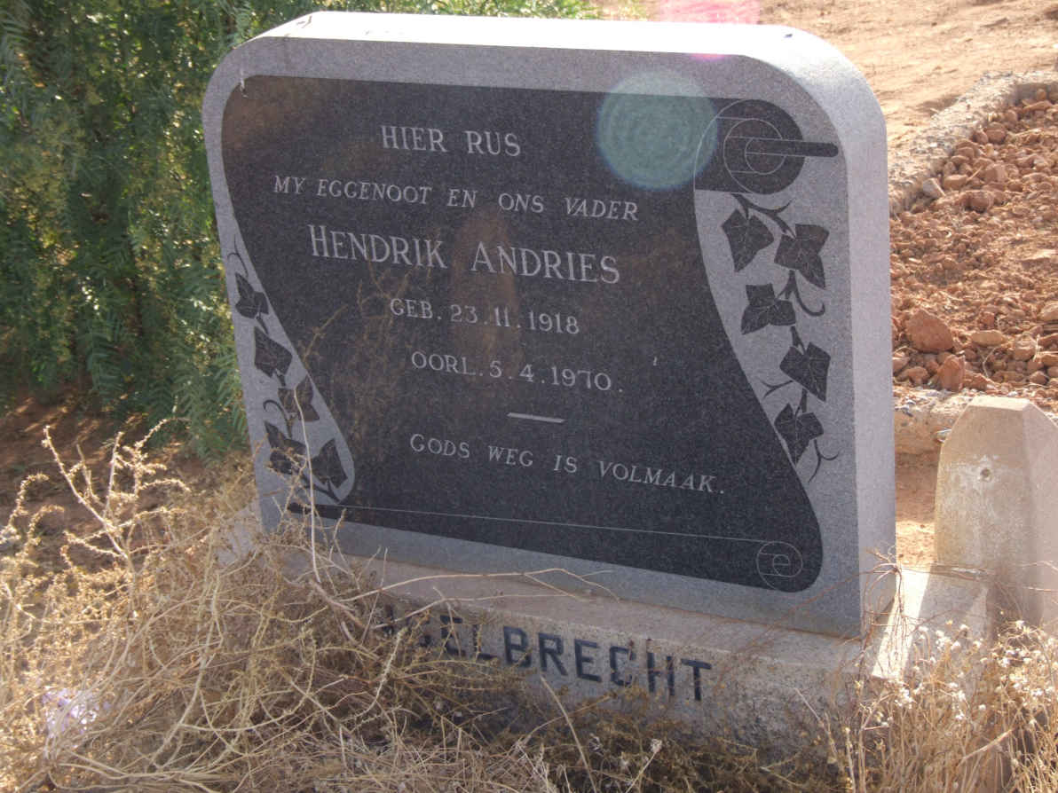 ENGELBRECHT Hendrik Andries 1918-1970
