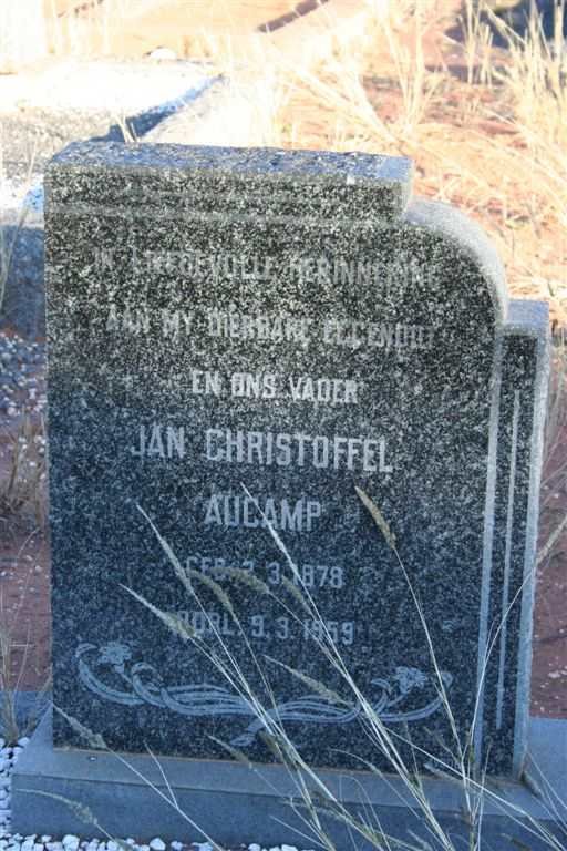 AUCAMP Jan Christoffel 1878-1959