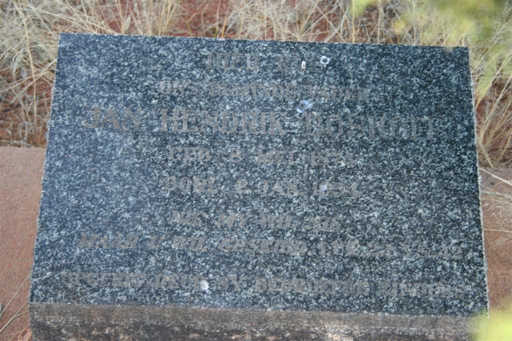 BOSHOFF Jan Hendrik 1874-1954