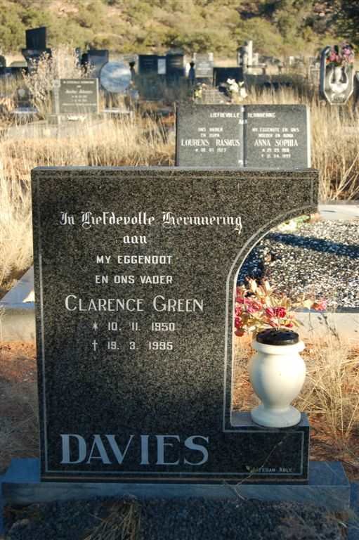 DAVIES Clarence Green 1950-1995