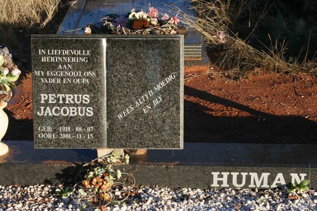 HUMAN Petrus  Jacobus 1918-2001
