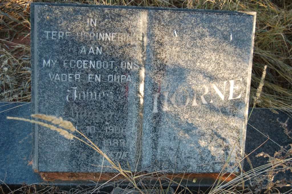 HORNE James Henry 1908-1988