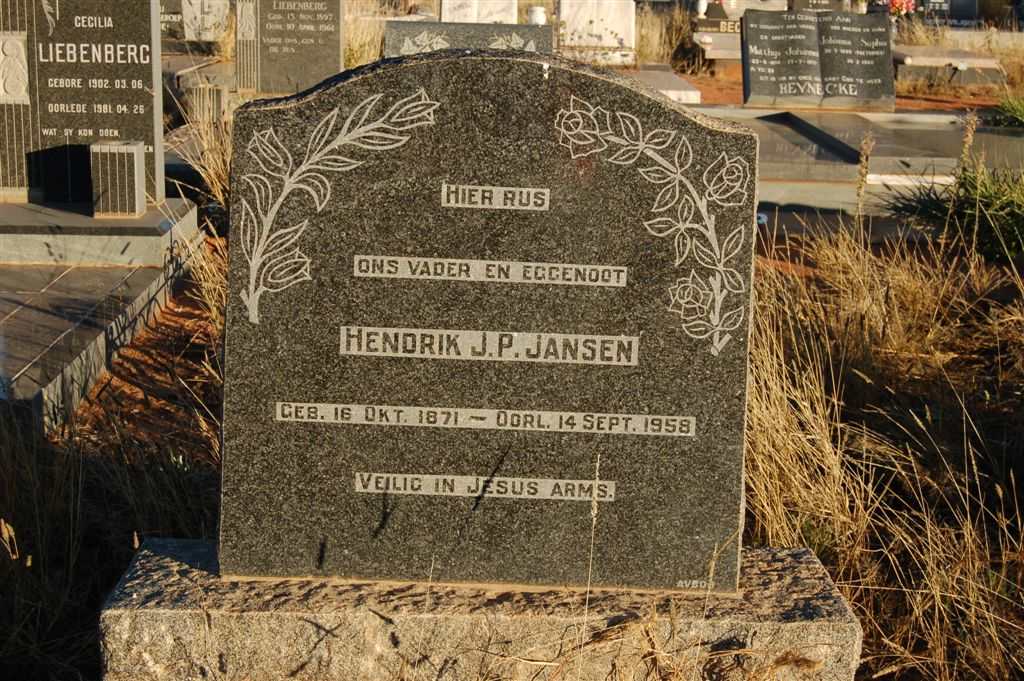 JANSEN Hendrik J.P. 1871-1958