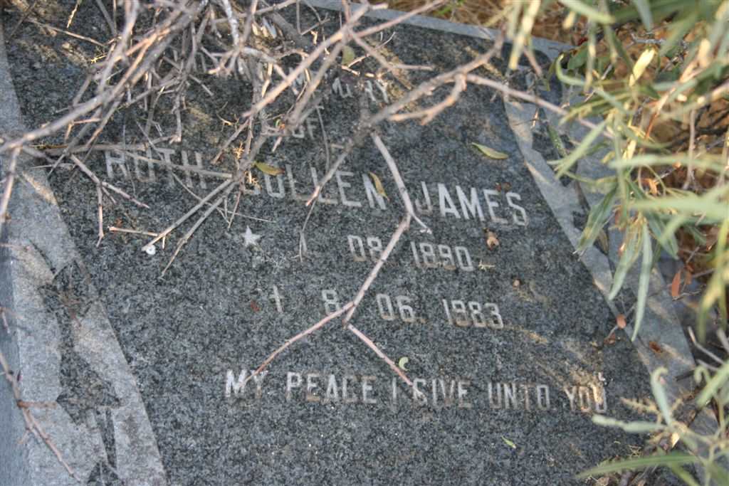 JAMES Ruth Collen 1890-1983