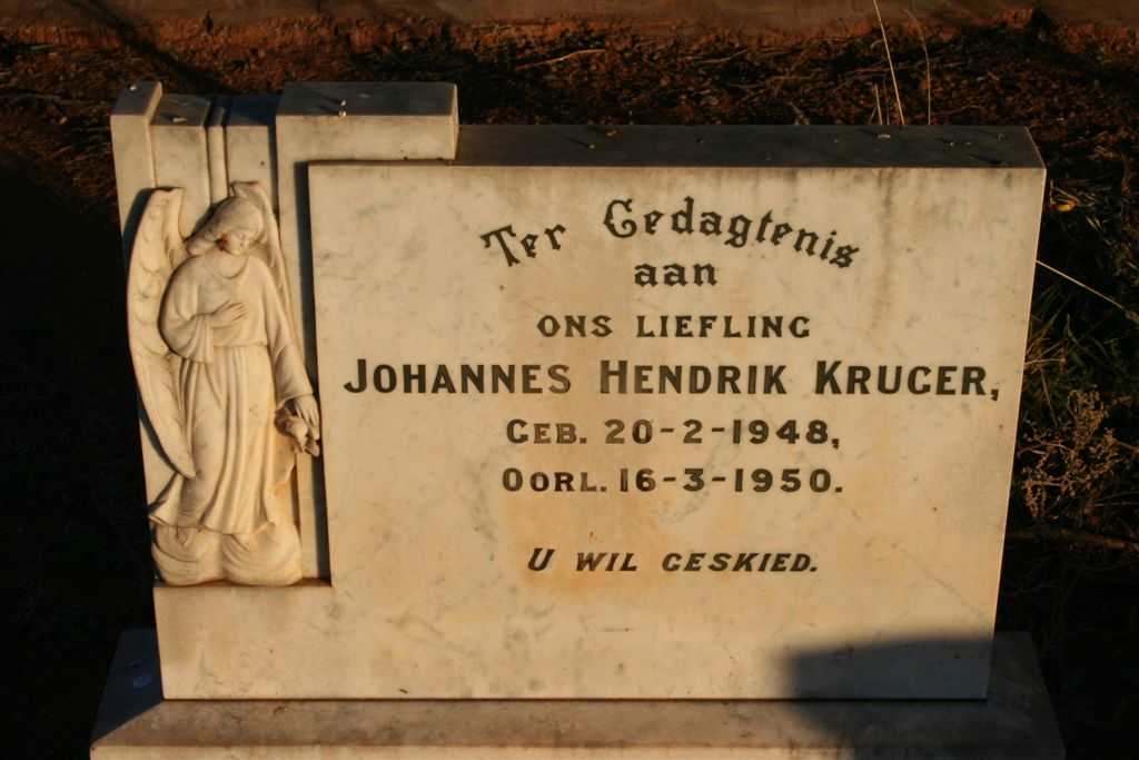 KRUGER Johannes Hendrik 1948-1950