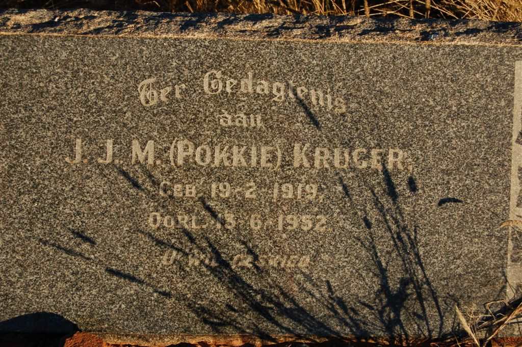 KRUGER J.J.M. 1919-1952