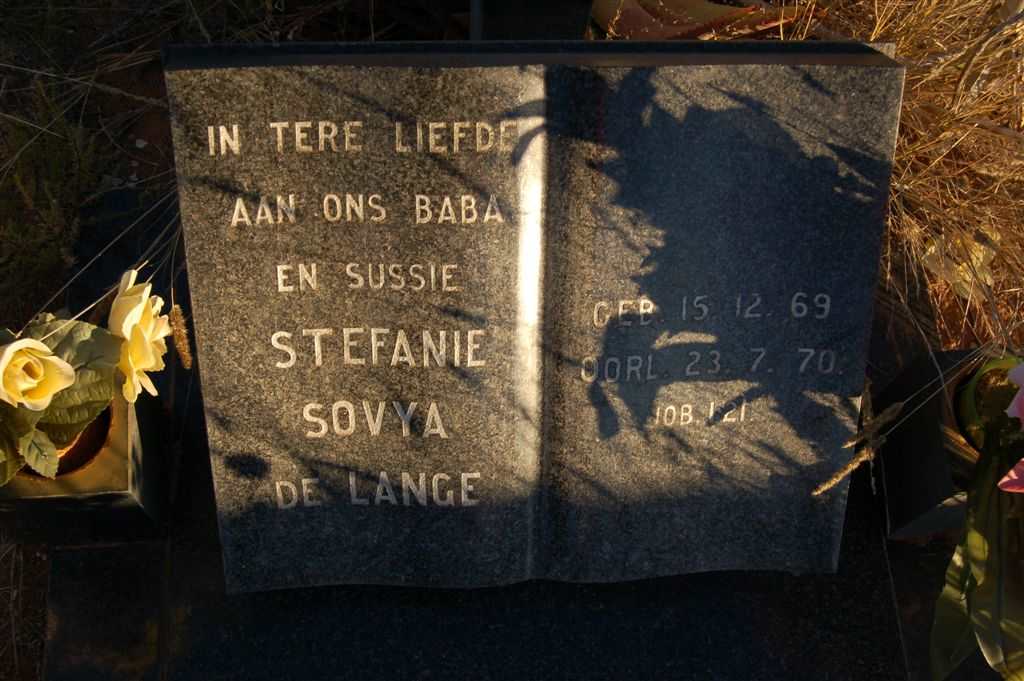 LANGE Stefanie Sovya, de 1969-1970