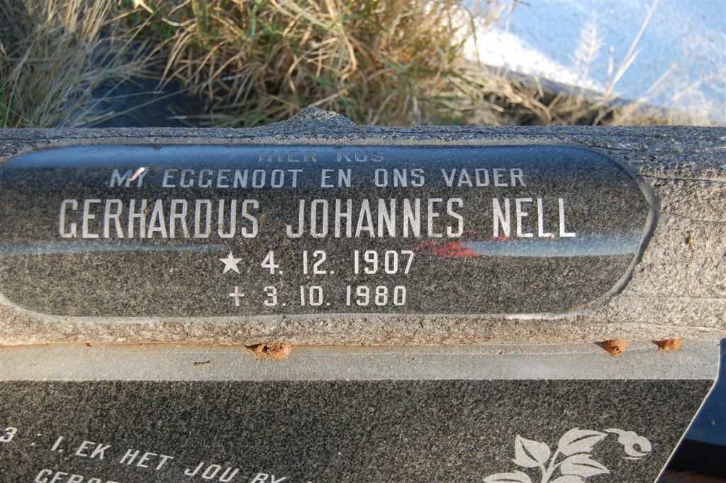 NELL Gerhardus Johannes 1907-1980