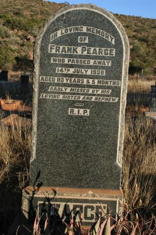 PEARCE Frank -1938