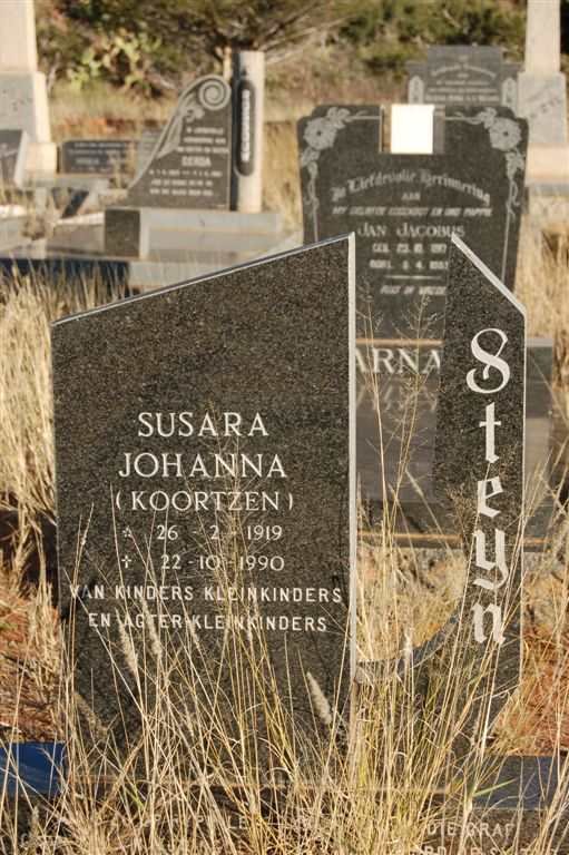 STEYN Susara Johanna nee KOORTZEN 1919-1990