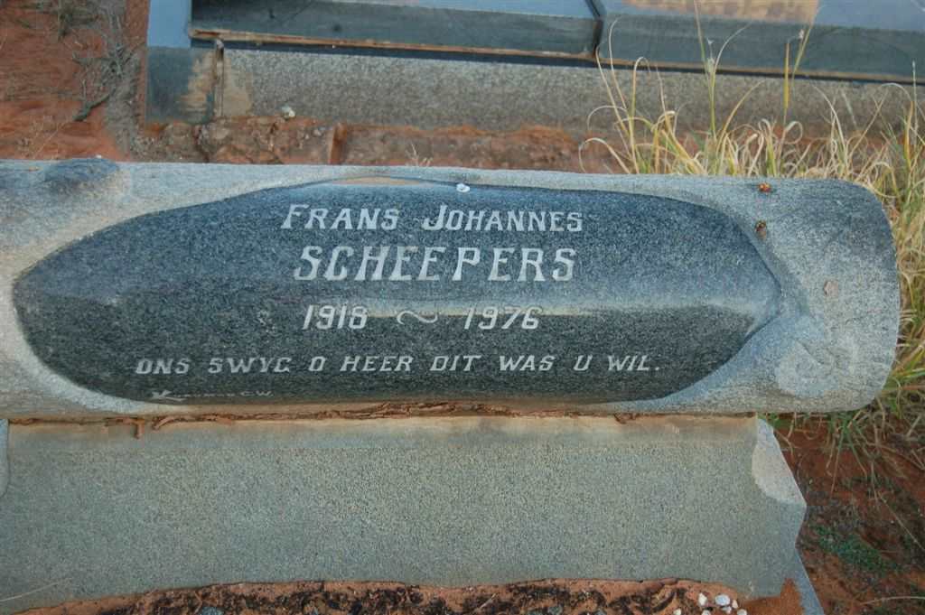 SCHEEPERS Frans Johannes 1918-1976
