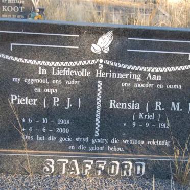 STAFFORD P.J. 1908-2000 &amp; R.M. KRIEL 1912-
