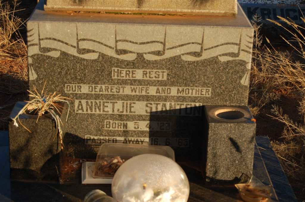 STANTON Annetjie 1929-1965