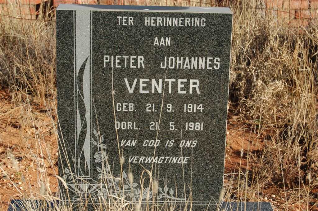 VENTER Pieter Johannes 1914-1981