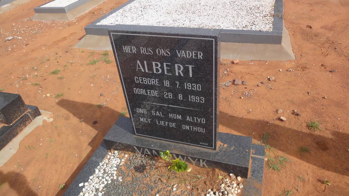 WYK Albert, van 1930-1993