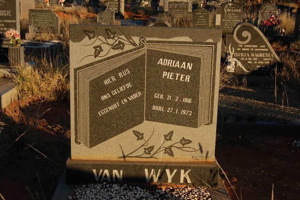 WYK Adriaan Pieter, van 1916-1973