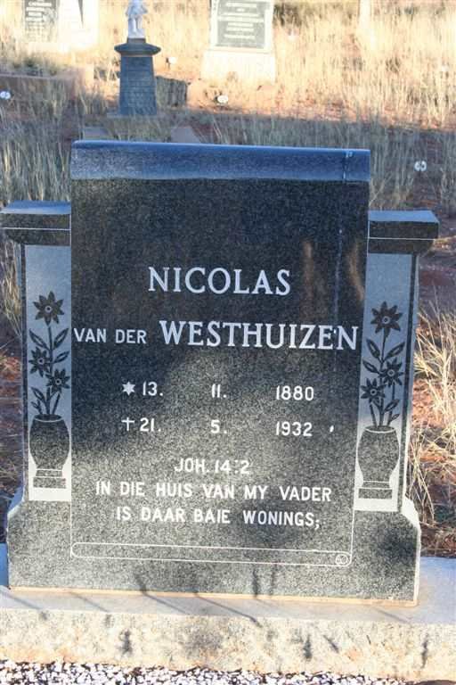 WESTHUIZEN Nicolas, van der 1880-1932