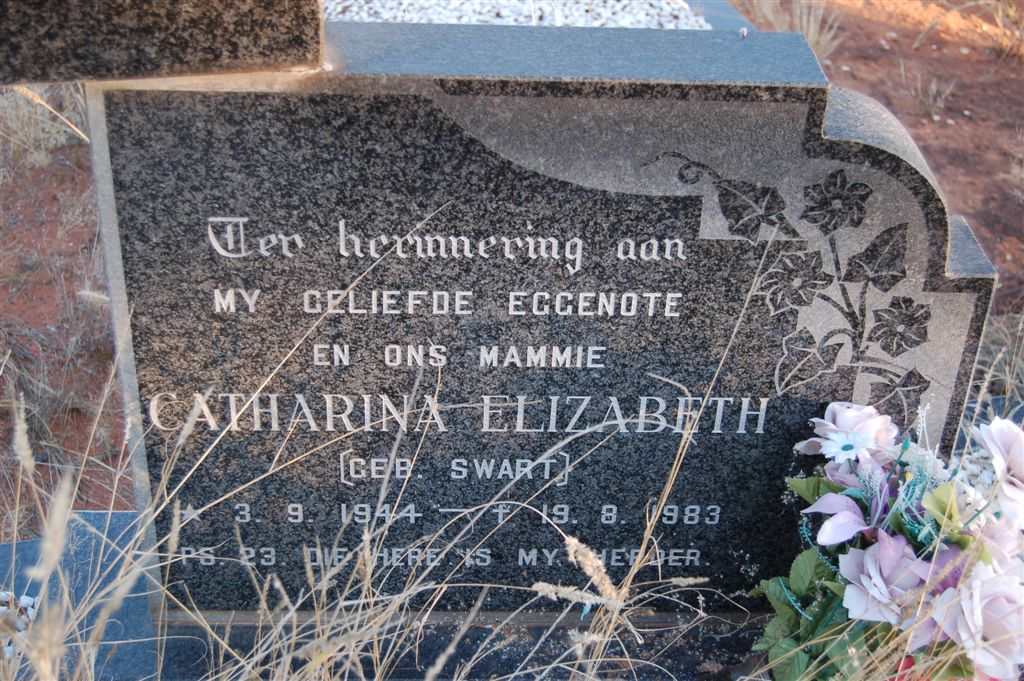 ? Catharina Elizabeth nee SWART 1944-1983