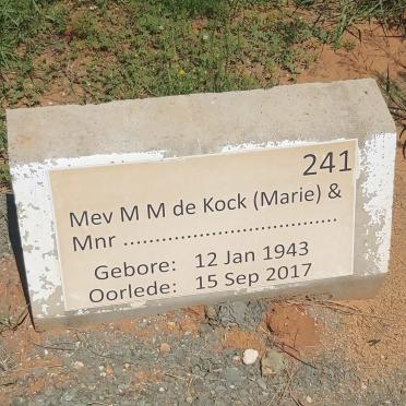KOCK M.M., de 1943-2017