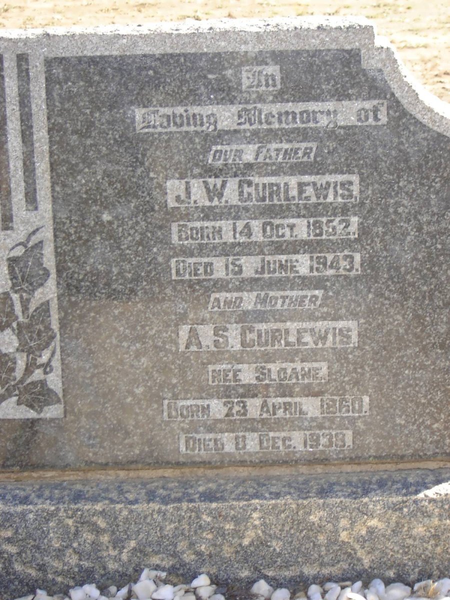 CURLEWIS J.W. 1852-1943 &amp; A.S. SLOANE 1860-1938