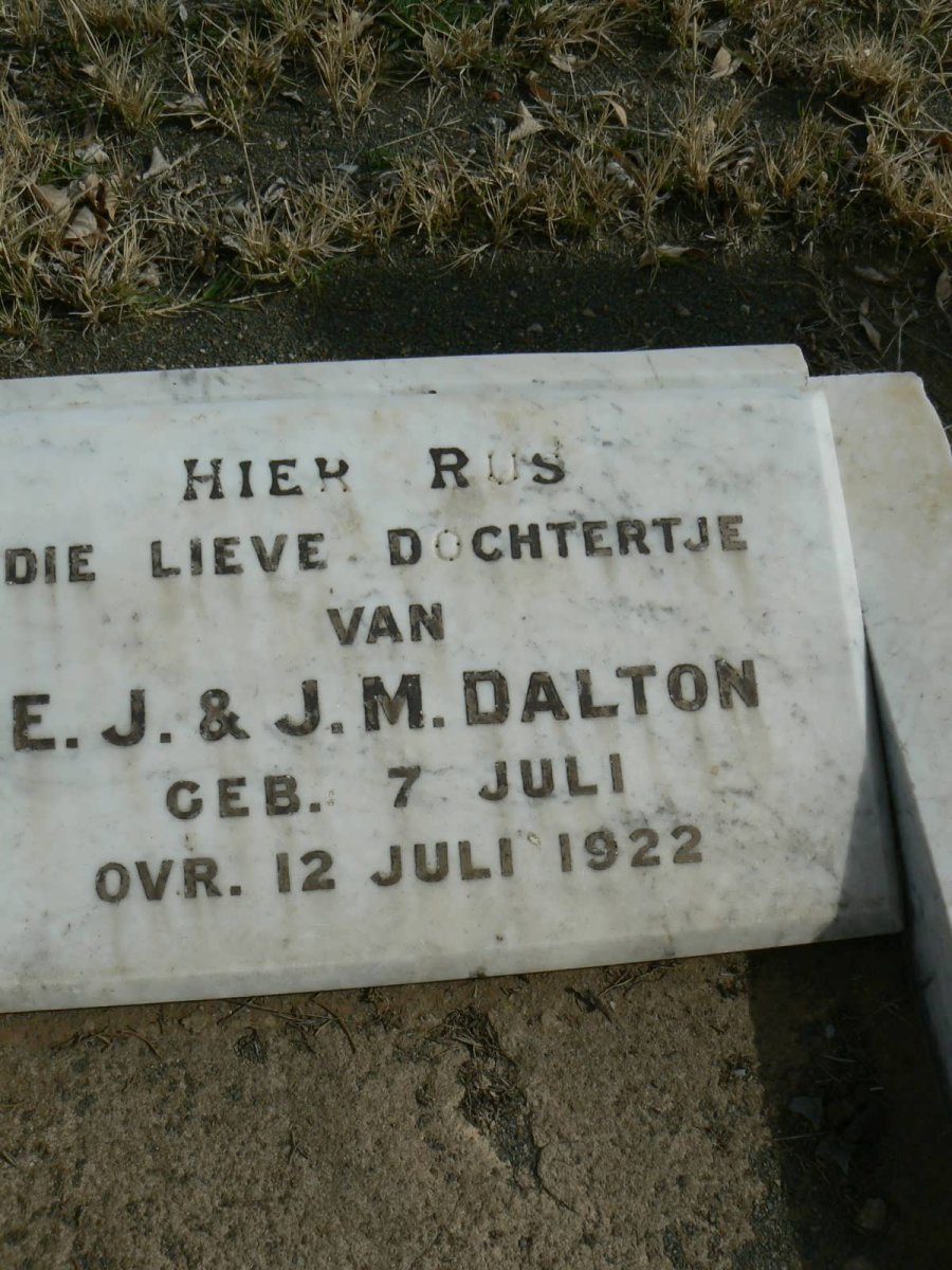 DALTON Dogter 1922-1922