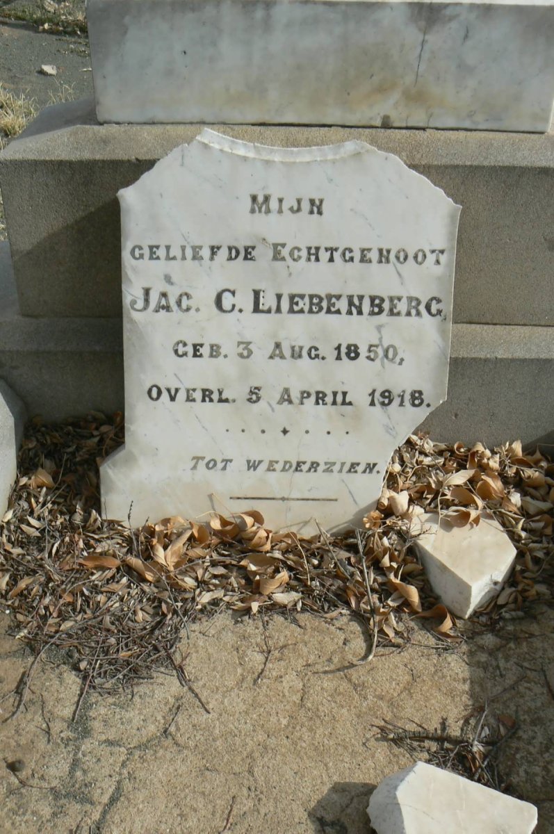 LIEBENBERG Jac C. 1850-1918