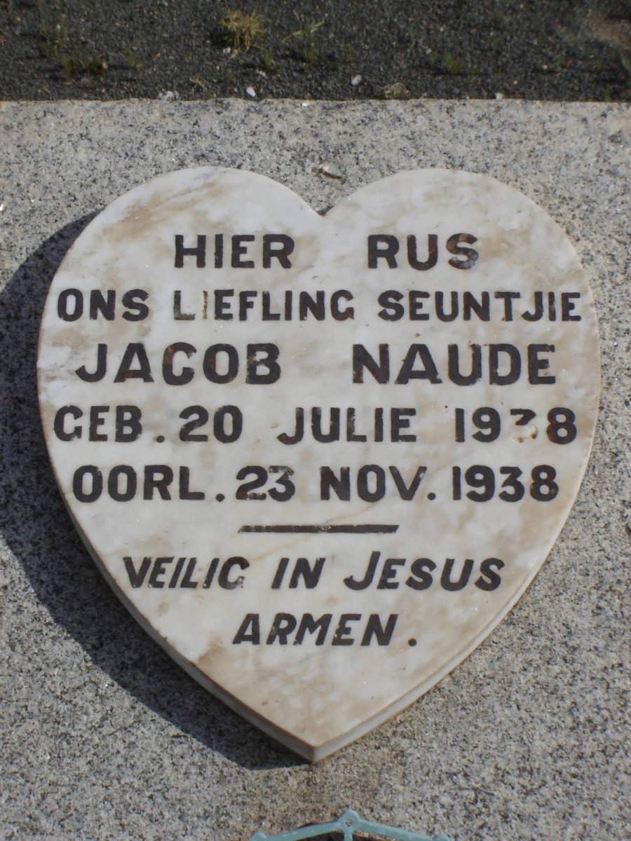 NAUDE Jacob 1938-1938