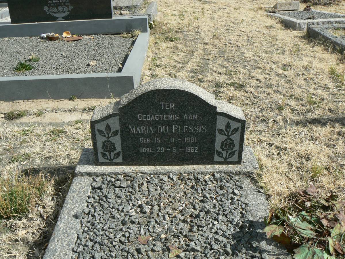 PLESSIS Maria, du 1901-1962