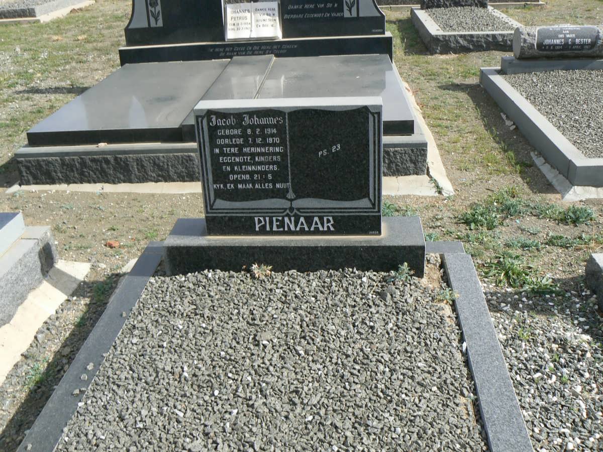 PIENAAR Jacob Johannes 1914-1970
