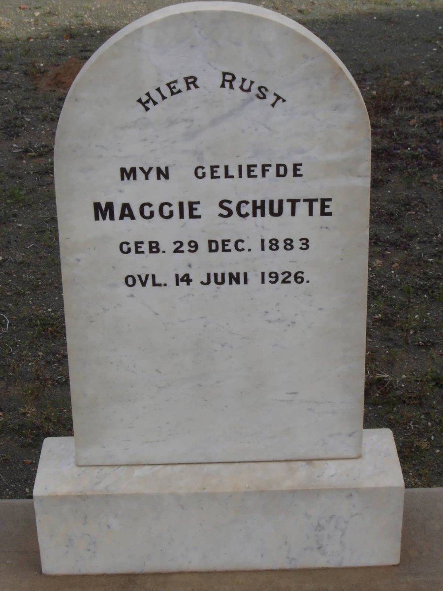 SCHUTTE Maggie 1883-1926