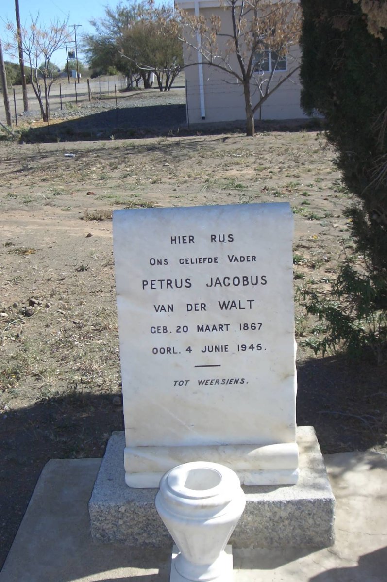WALT Petrus Jacobus, van der 1867-1945