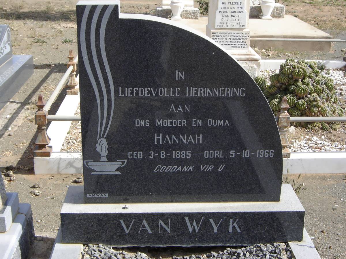 WYK Hannah, van 1885-1966