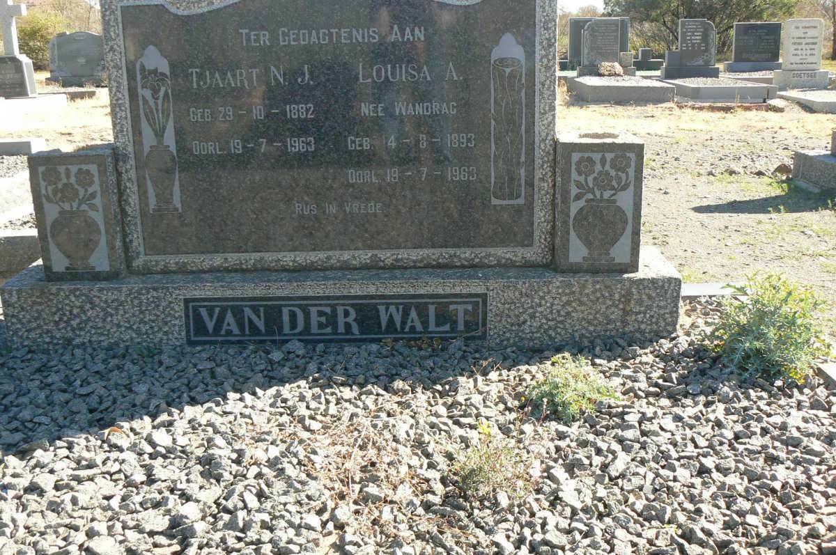 WALT Tjaart N.J., van der 1882-1963 &amp; Louisa A. WANDRAG 1893-1963